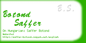 botond saffer business card